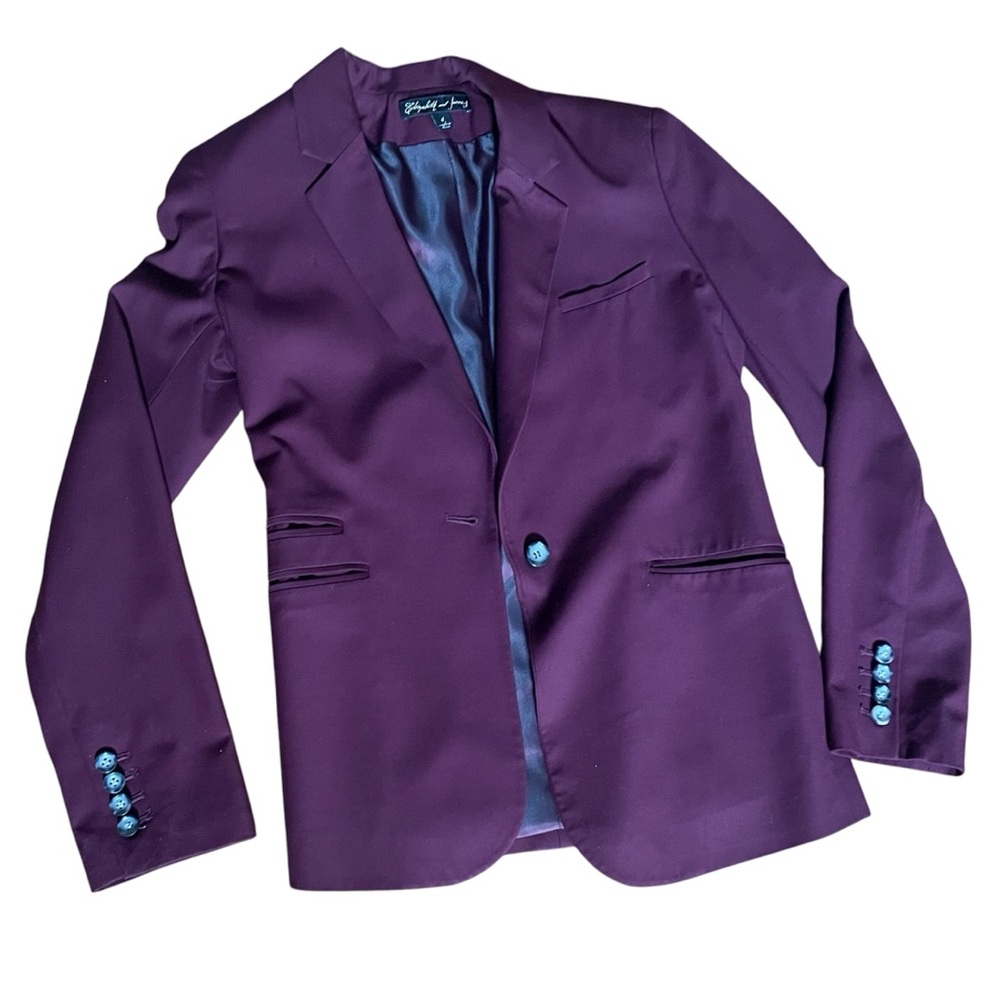 Elizabeth and James Deep Burgundy Blazer